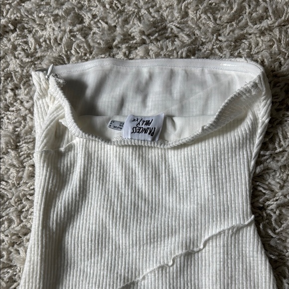 Princess Polly White Bodycon Mini Dress Sleeveless Asymmetrical Cocktail - Picture 6 of 6